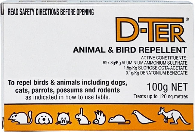 D-TER Animal & Bird Repellent 100gm